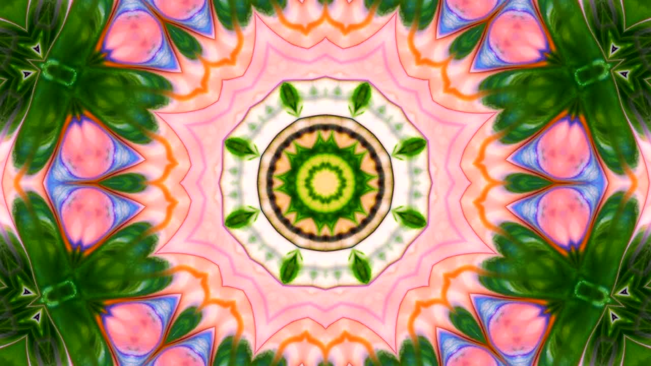 movimiento de fondo de kaleidoscopio abstractamente colorido
