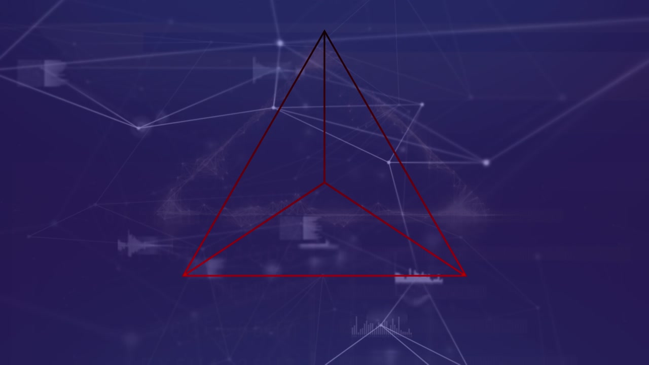 Animation of data processing over network of connections