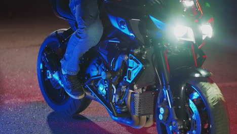 night rider on sportbike