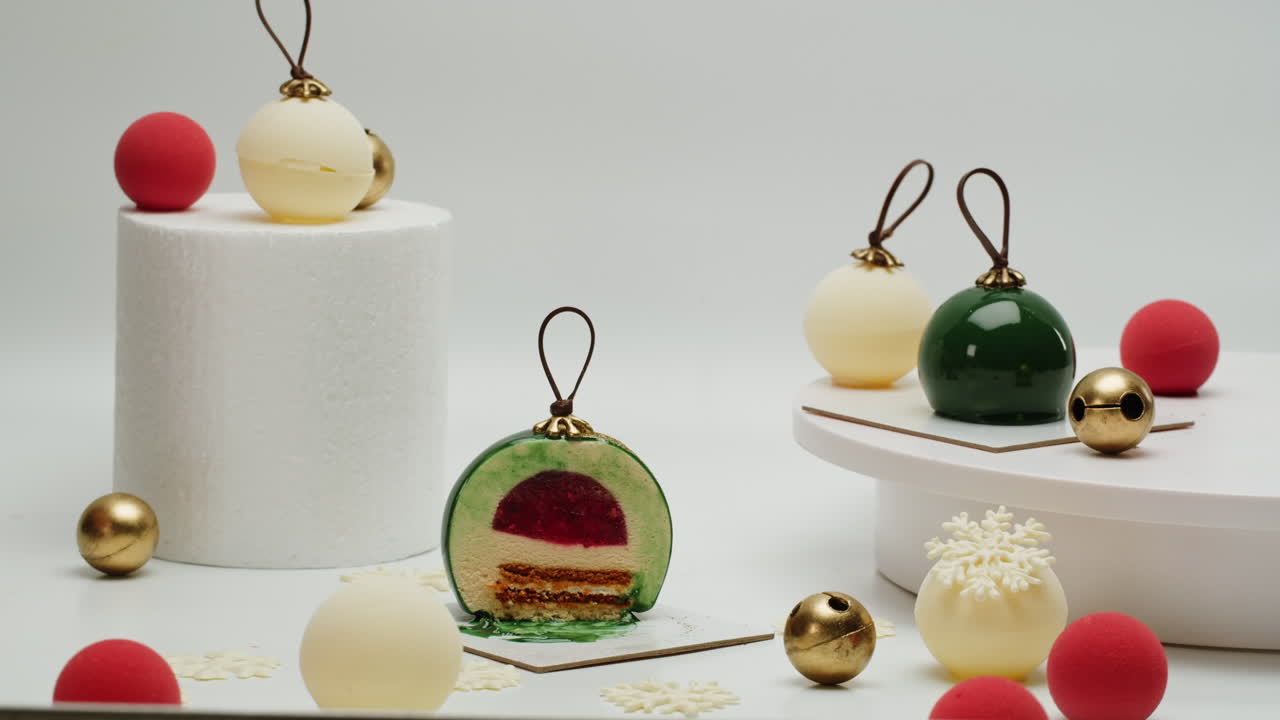 Christmas Ornament Cakes - Exquisite Holiday Treats