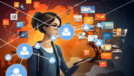 digital artist explores tech through interactive media in a studio