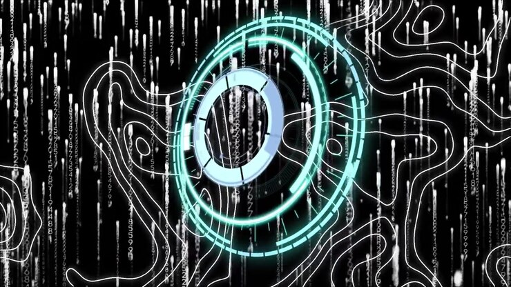 Animation of scope scanning over data processing