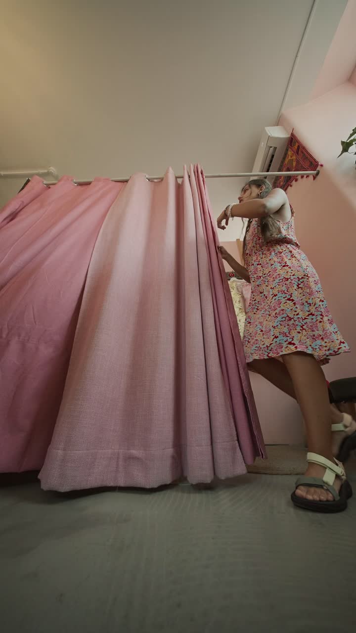 Woman in a fitting room