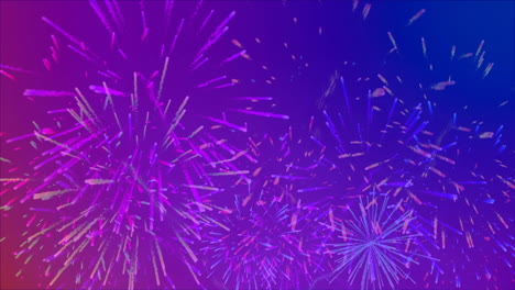 fireworks on purple background