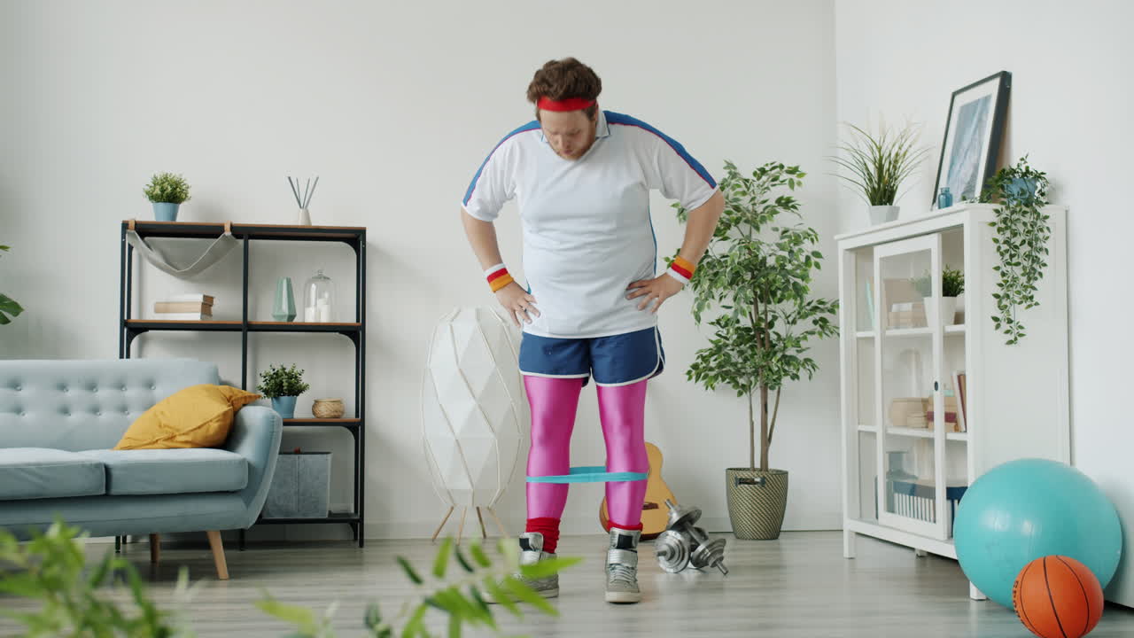 Funny 80s-Inspired Home Workout