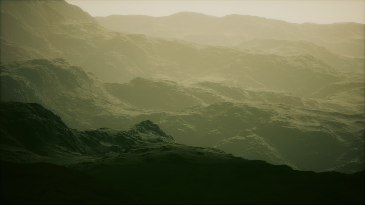 silueta de los alpes suizos montañas en las nubes de la mañana