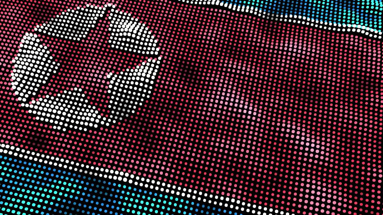 North Korea dark flag - loop