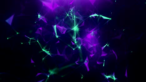 green-violet abstract background of plexus