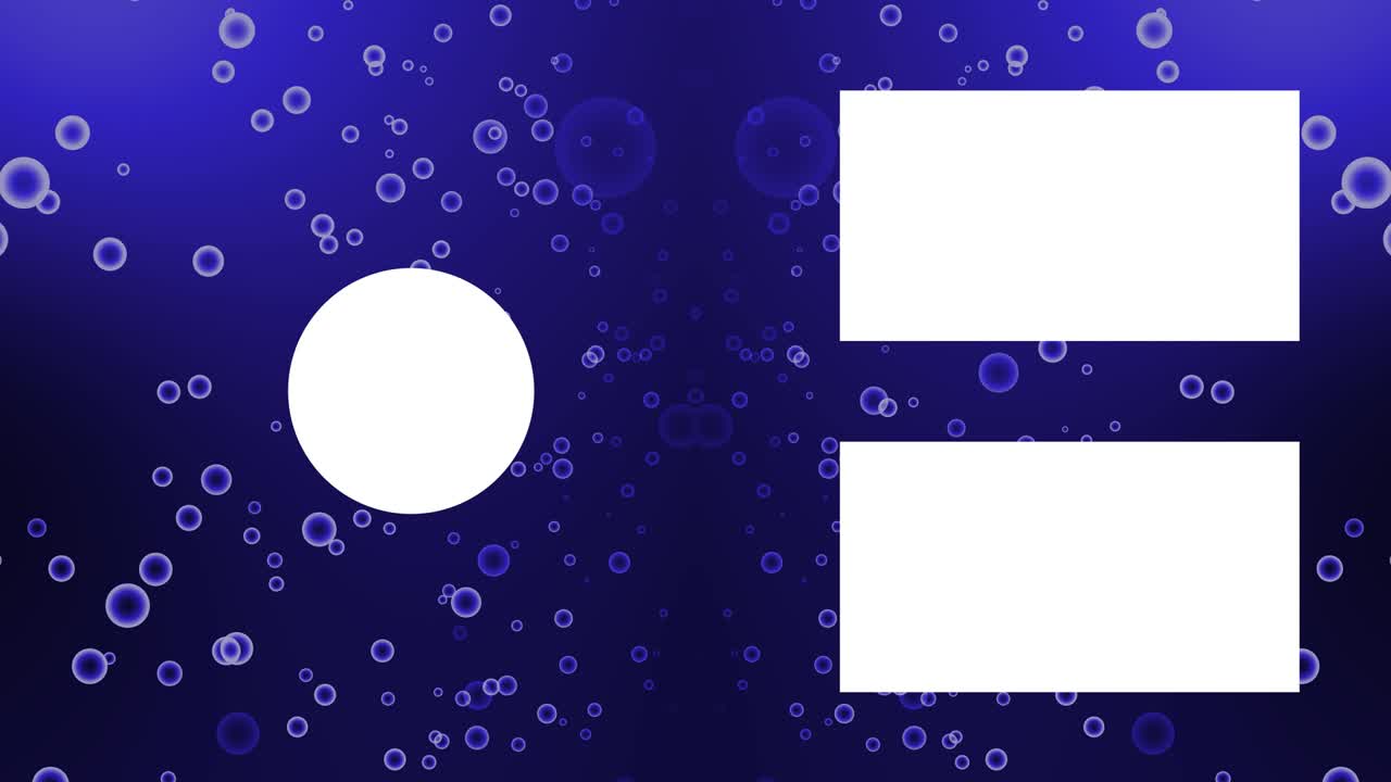 분류 거품 입자 끝 카드 모션 그래픽