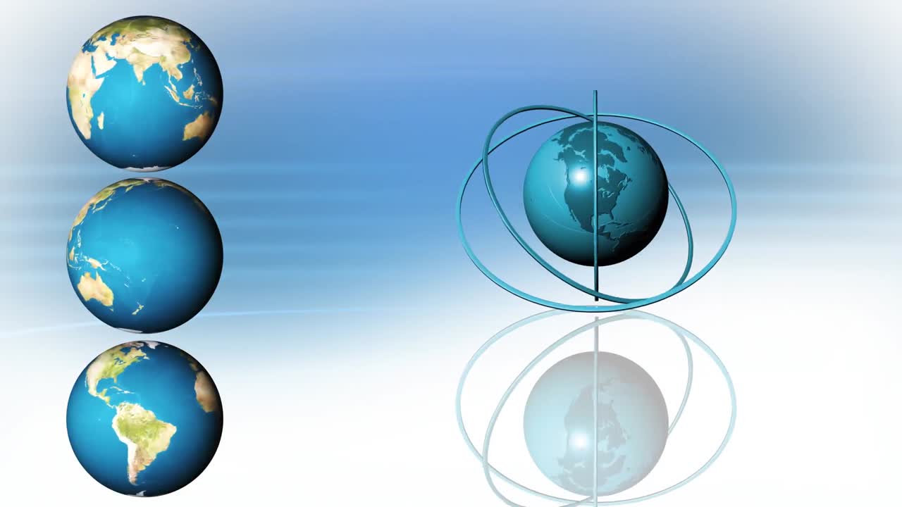 3차원 지구 회전