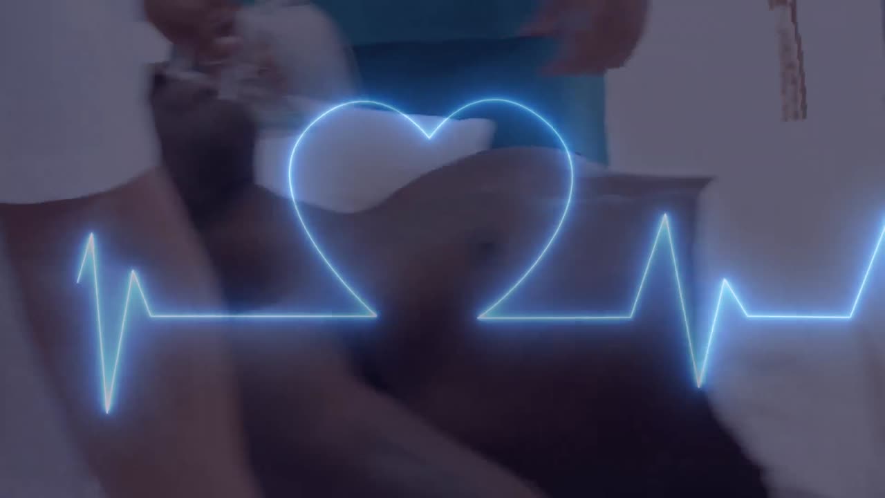 수술실에서 외과의사들의 생명선의 애니메이션