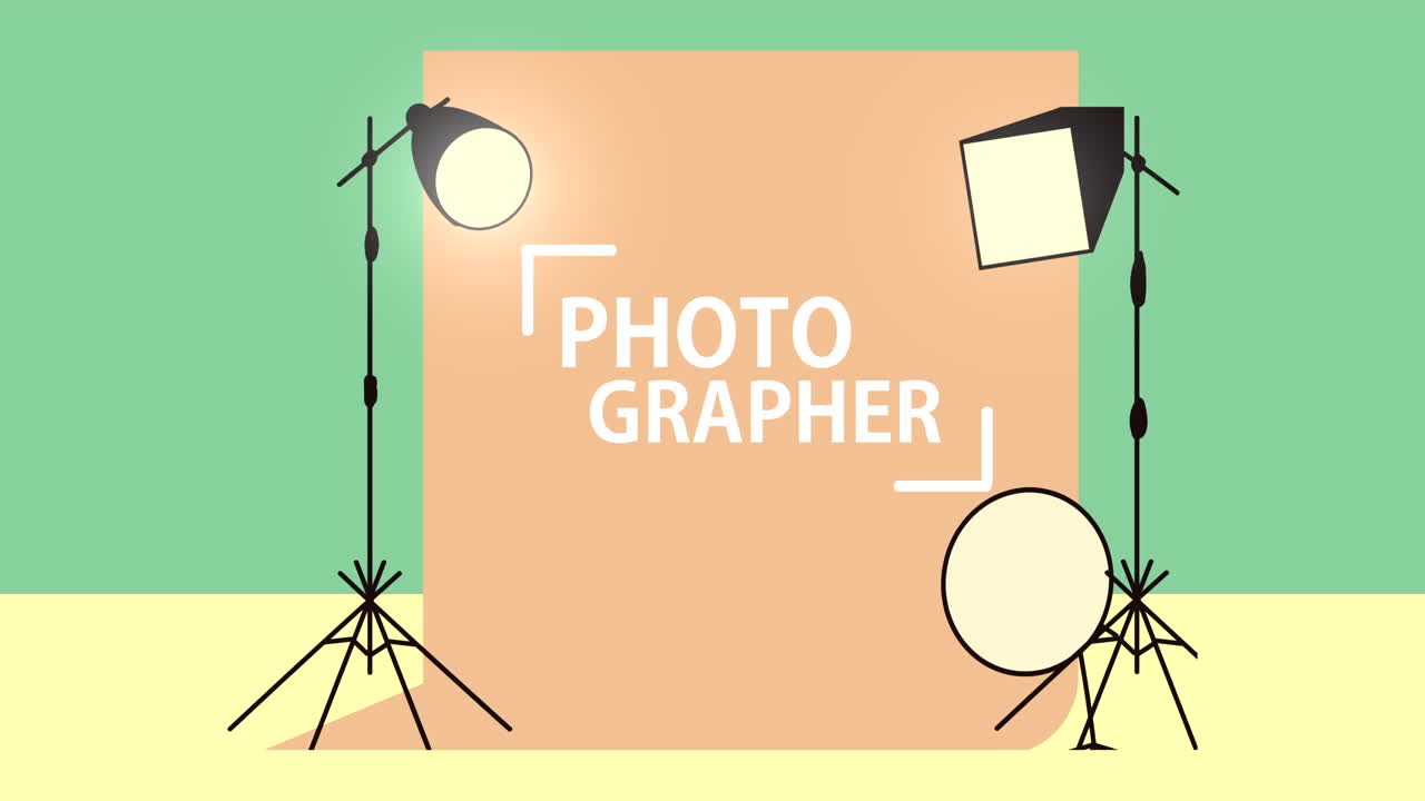 램프와 함께 사진 스튜디오