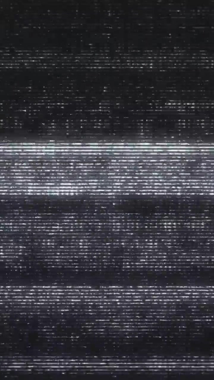 TV Static Noise and Horizontal Lines on Black Screen