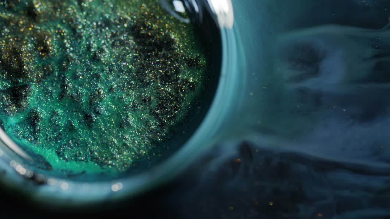 액체 예술 회화 영상.