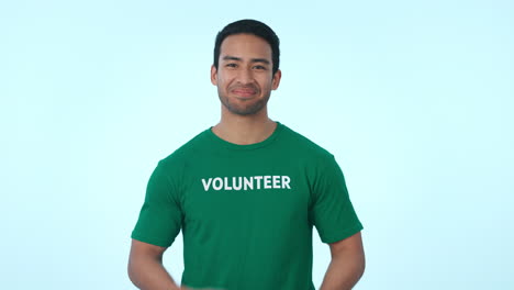 Volunteer,-laughing-and-portrait-of-a-man