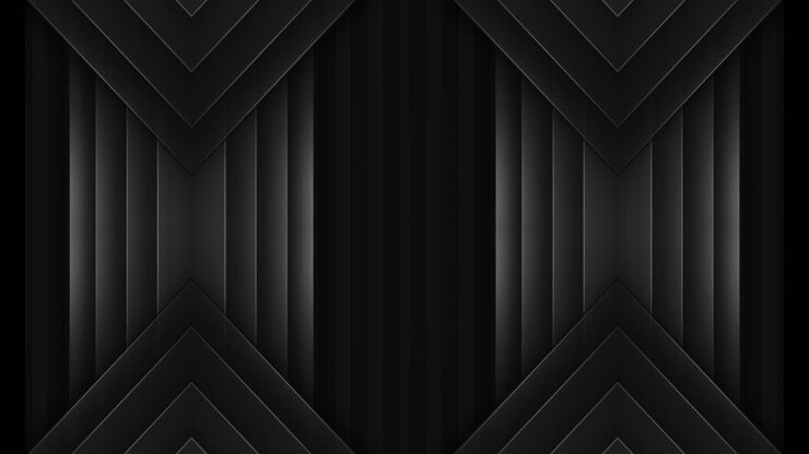 Abstract Geometric Black Background Design