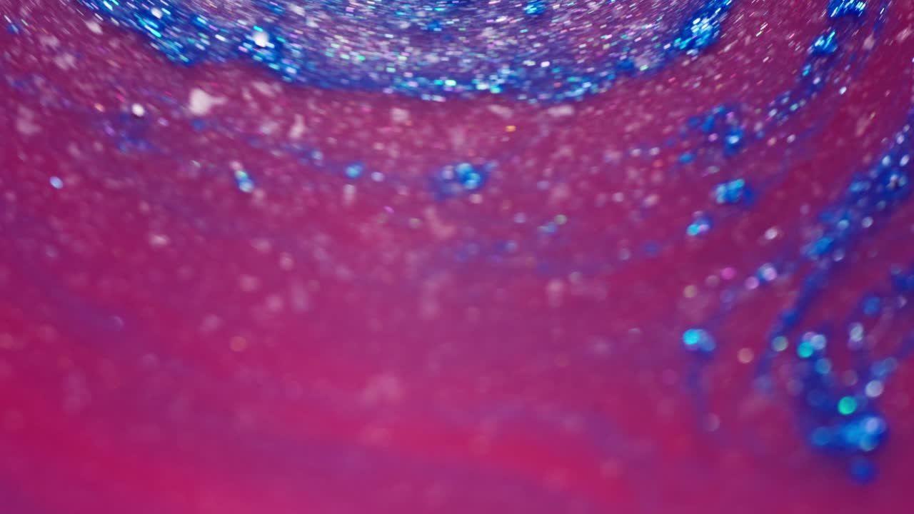 vintage red blue Abstract Slow Motion Paint Dance Kaleidoscopic Shapes 60's style