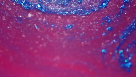 vintage red blue abstract slow motion paint dance kaleidoscopic shapes 60's style