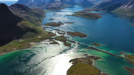 puentes de fredvang panorama de las islas lofoten
