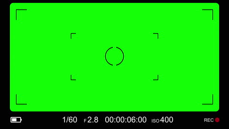 camera frame viewfinder screen of video recorder digital display interface animation