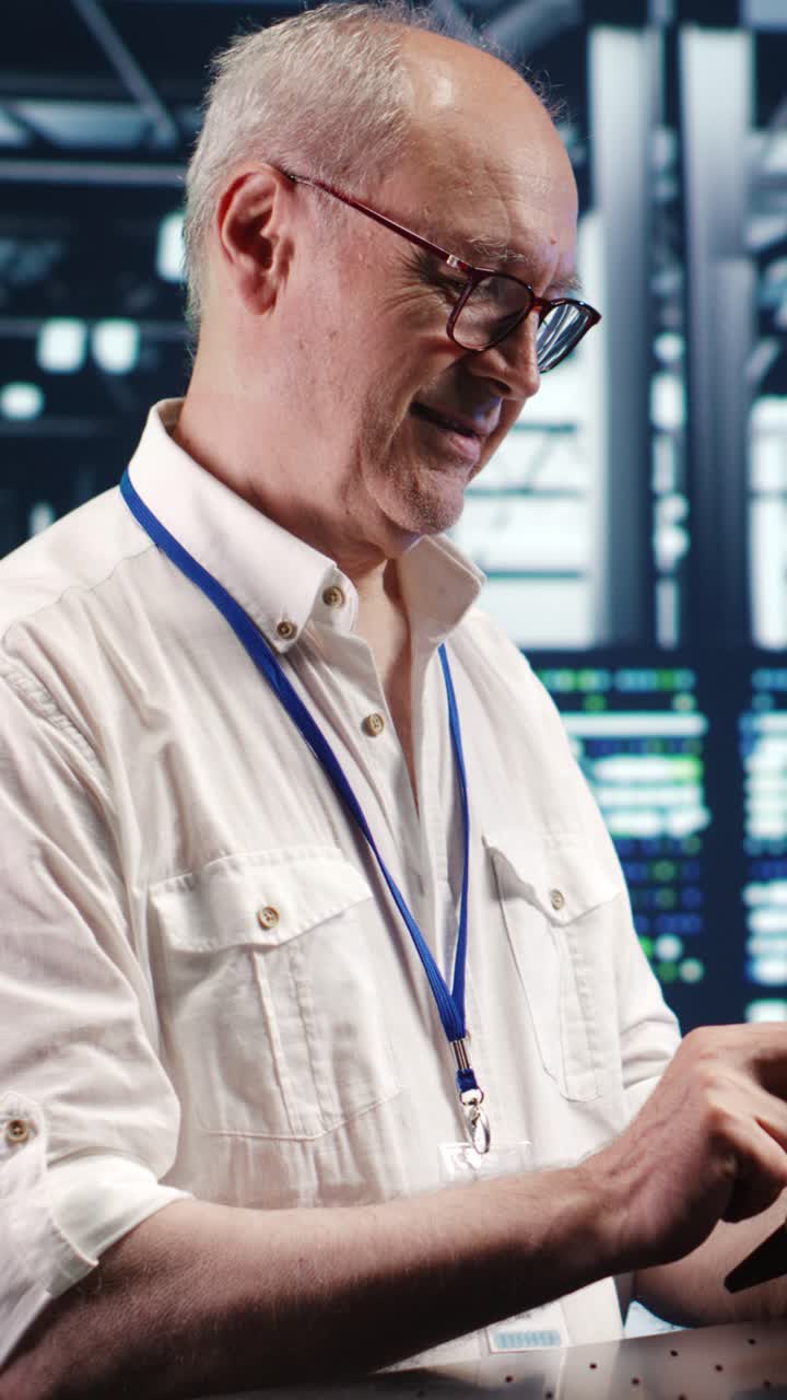 Vertical Employee running code in data center