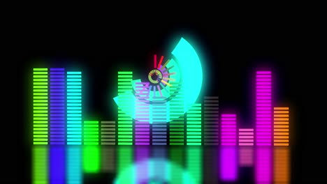 vj loops dj music equalizer colorful animated 3d motion graphics