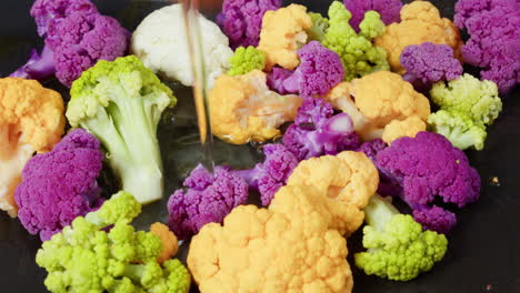 flores de coliflor asadas