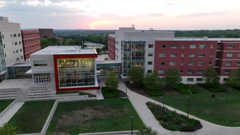 modern college dormitories in university campus in usa