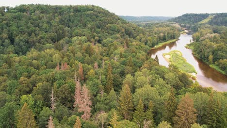 gauja, the most beautiful river in latvia