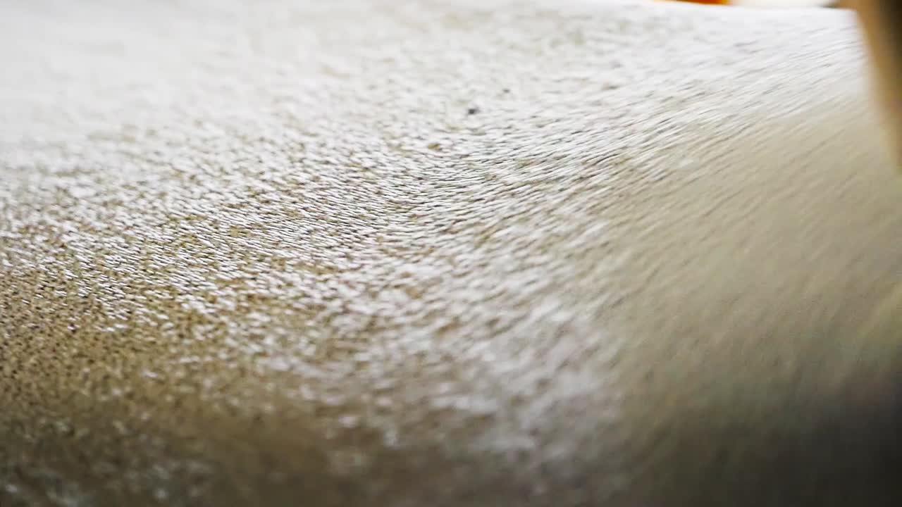 흐르는 재료 또는 물질의 근접 시각