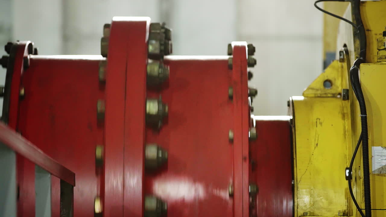 primer plano del acoplamiento de la maquinaria industrial