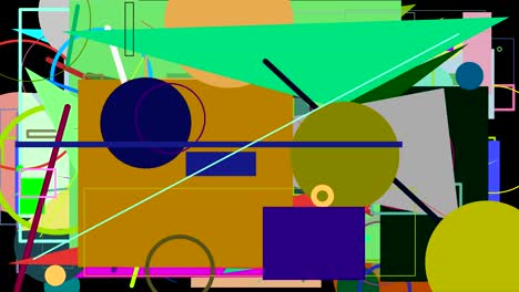 animación de formas gráficas aleatorias