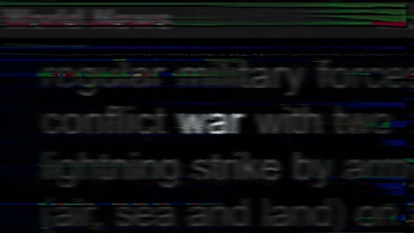 Headline news titles media with war seamless looped