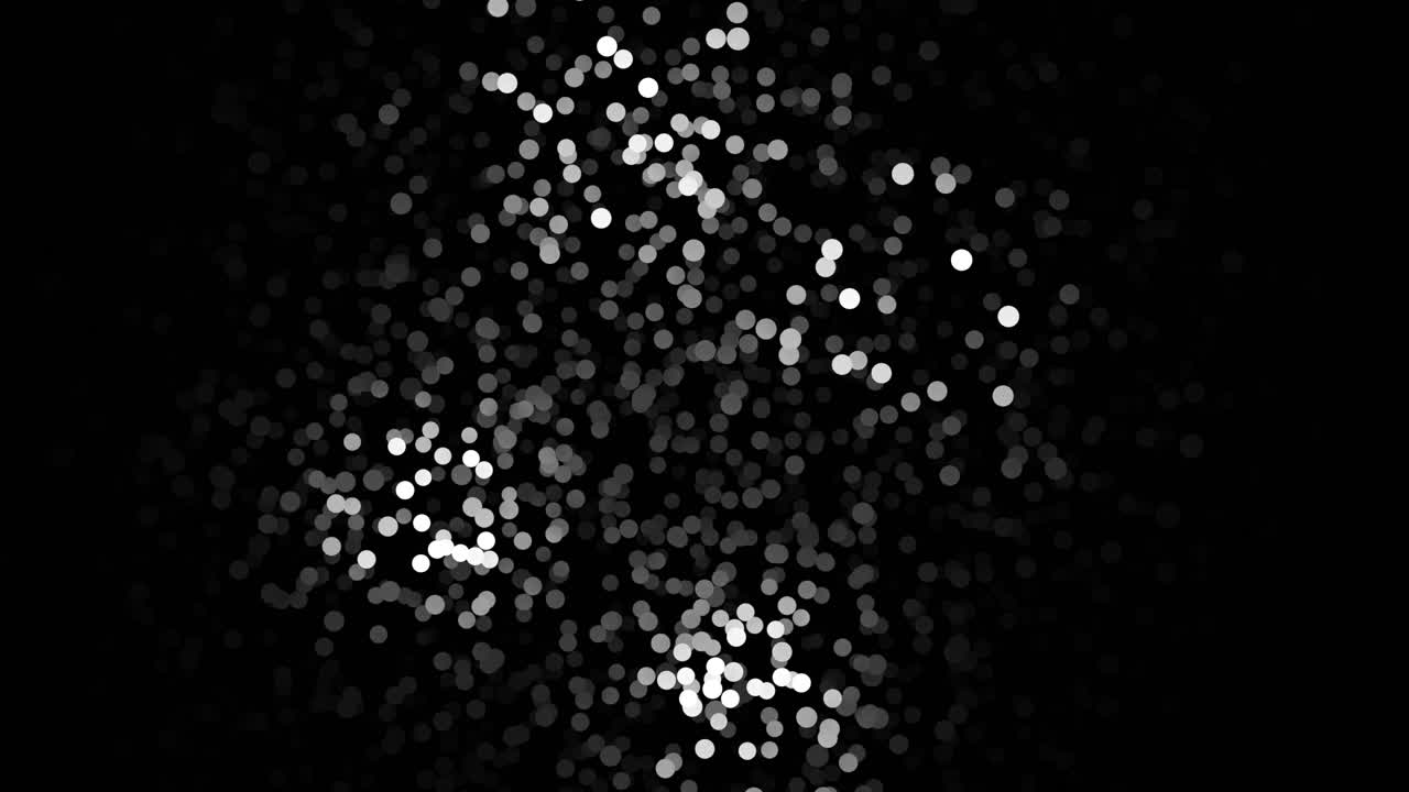Cerchi bokeh astratti su sfondo nero