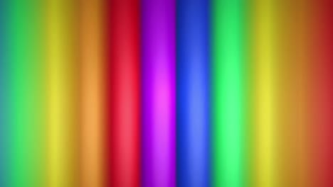 animation of rainbow stripes and colours moving on seamless loop