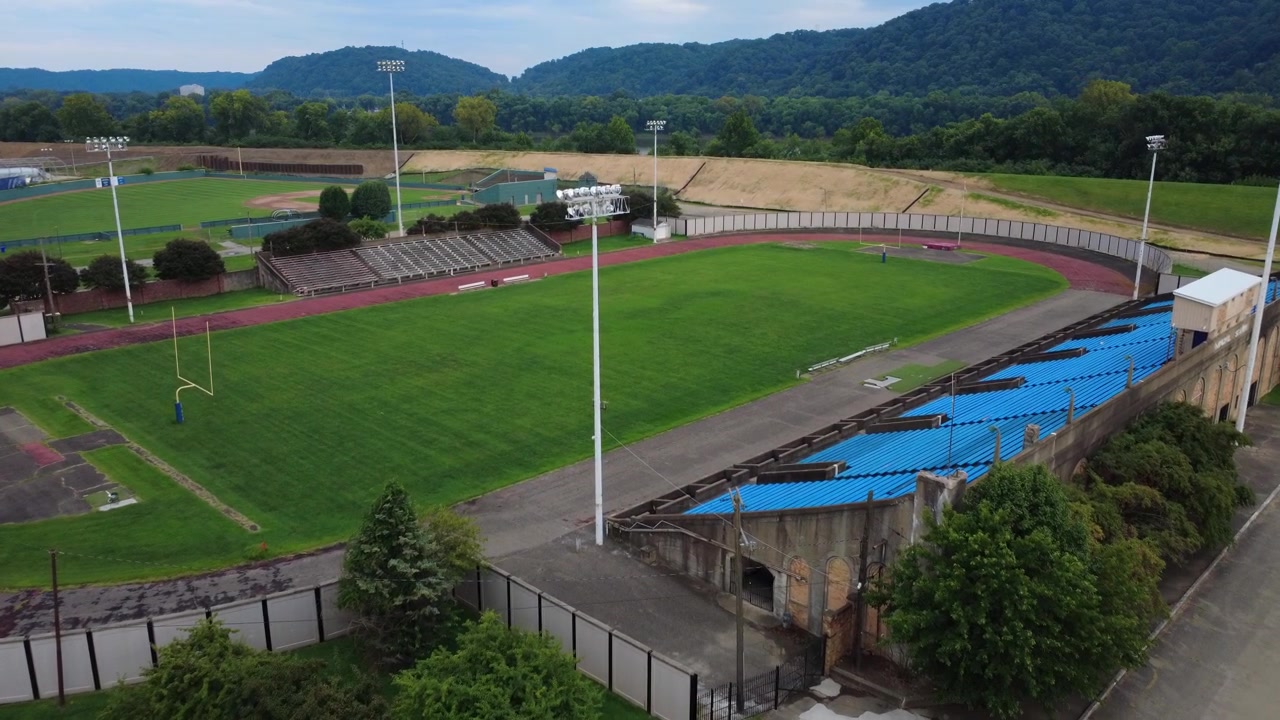 Spartan Municipal Stadium i Portsmouth, Ohio, tidligere hjemsted for Portsmouth Spartans, Ohios første NFL-fodboldhold, som senere blev til Detroit Lions.