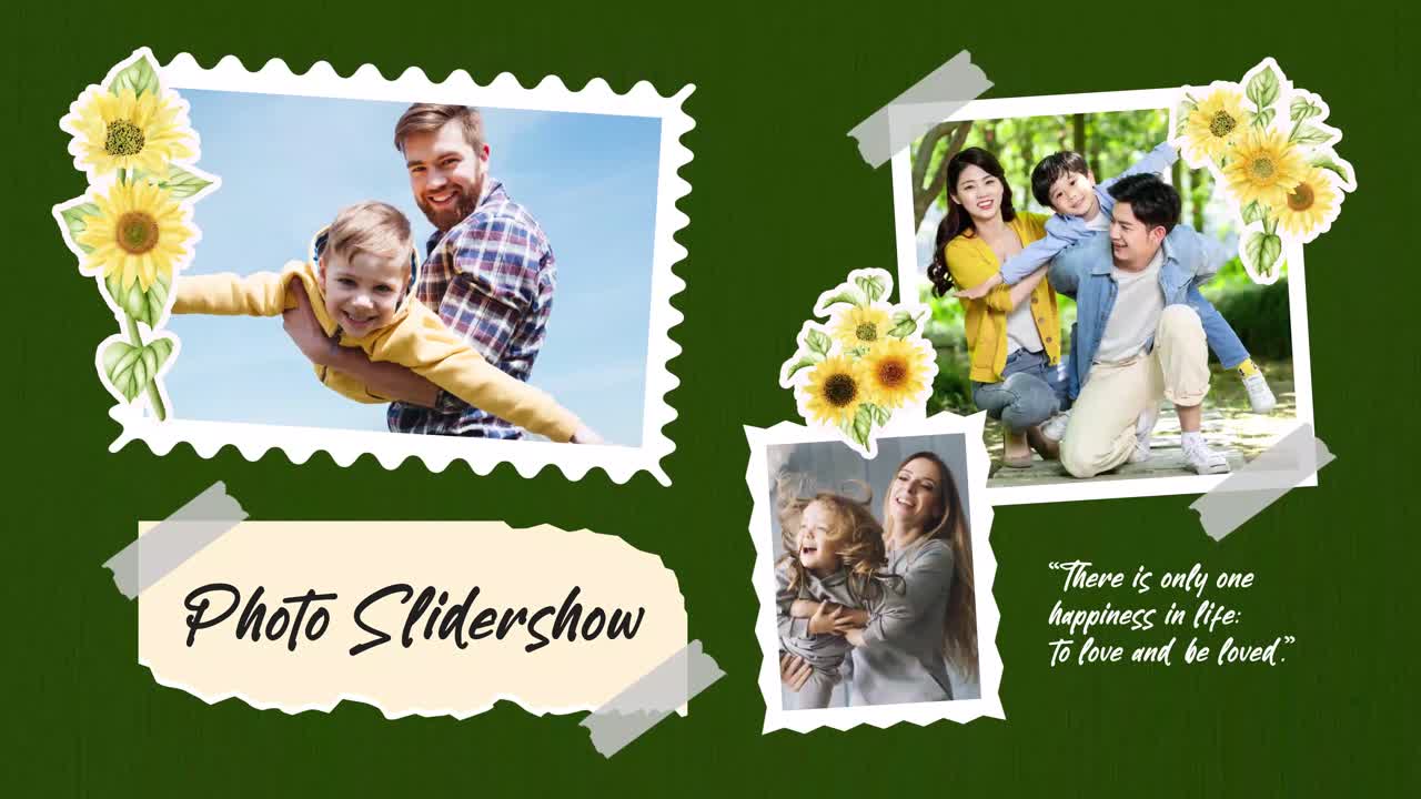 Presentazione Fotografica Animata di Famiglia con Ricordi Felici