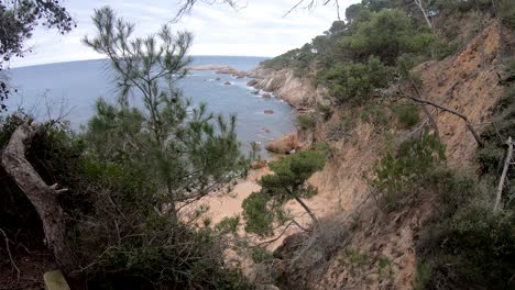 wild landscape with cliffs on the catalan coast