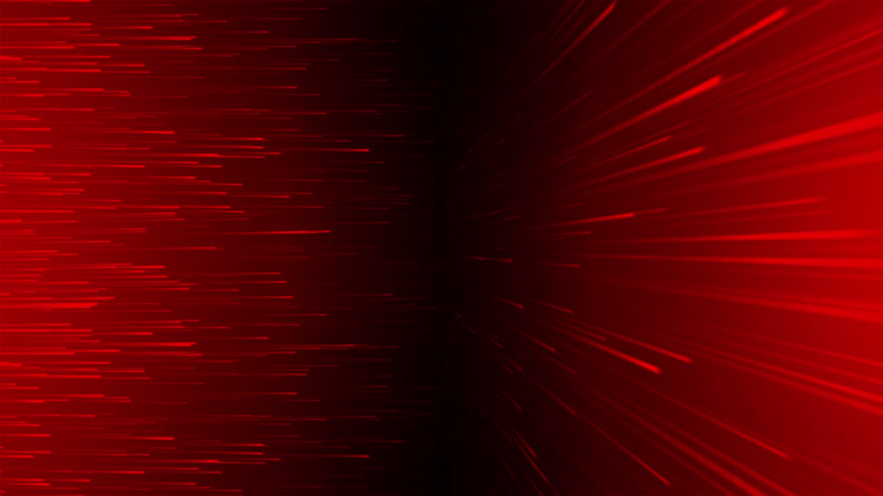 Premium stock video - Animation of glowing colorful red lines flowing ...