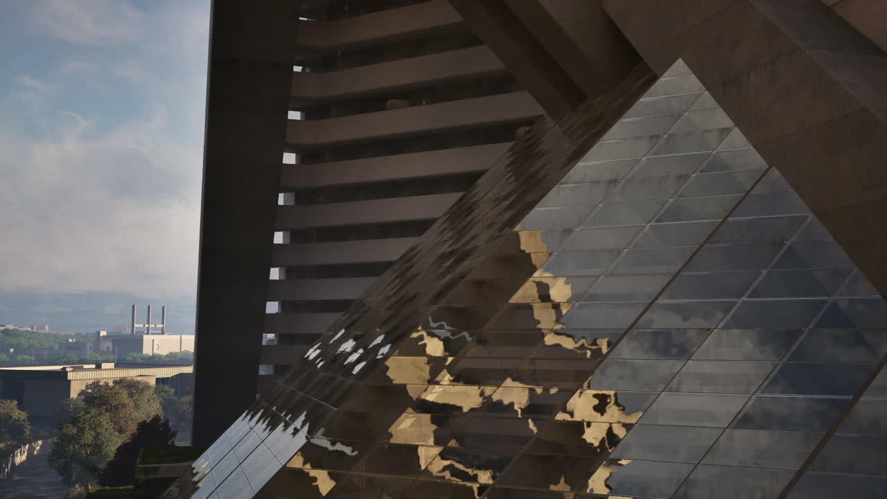 arquitectura geométrica de un edificio moderno