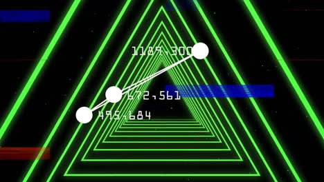 Connected-point-forming-triangle-with-number-on-angle.-Turning-on-green-triangle-corridor