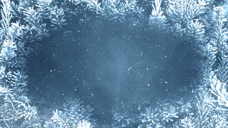 animación de bucle de fondo de invierno