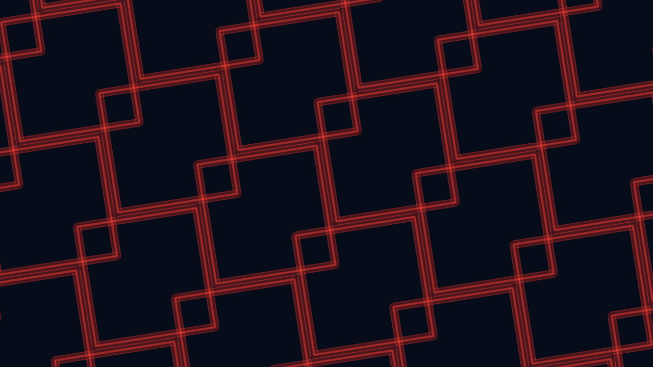 Colorful squares pattern in dark space