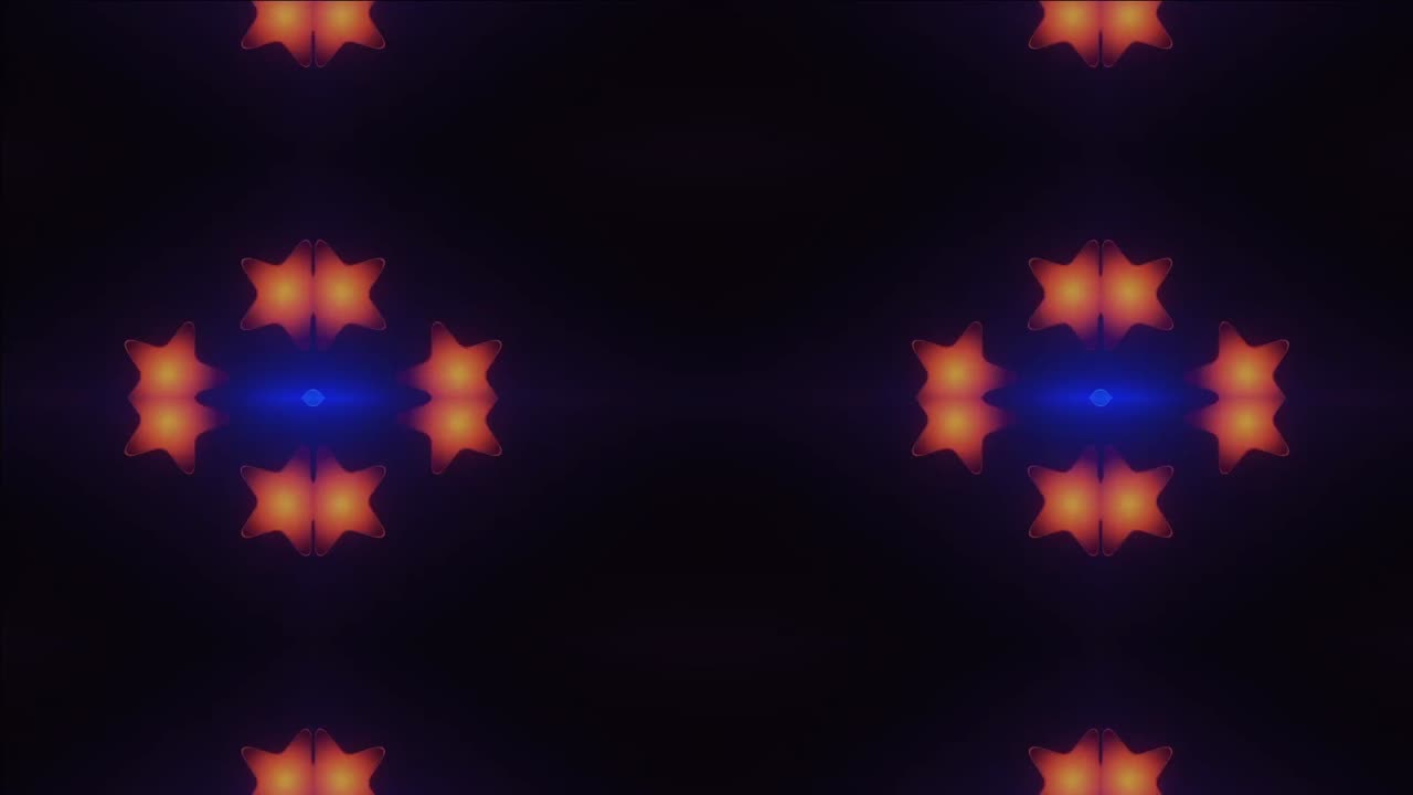 Abstract Neon Star Pattern