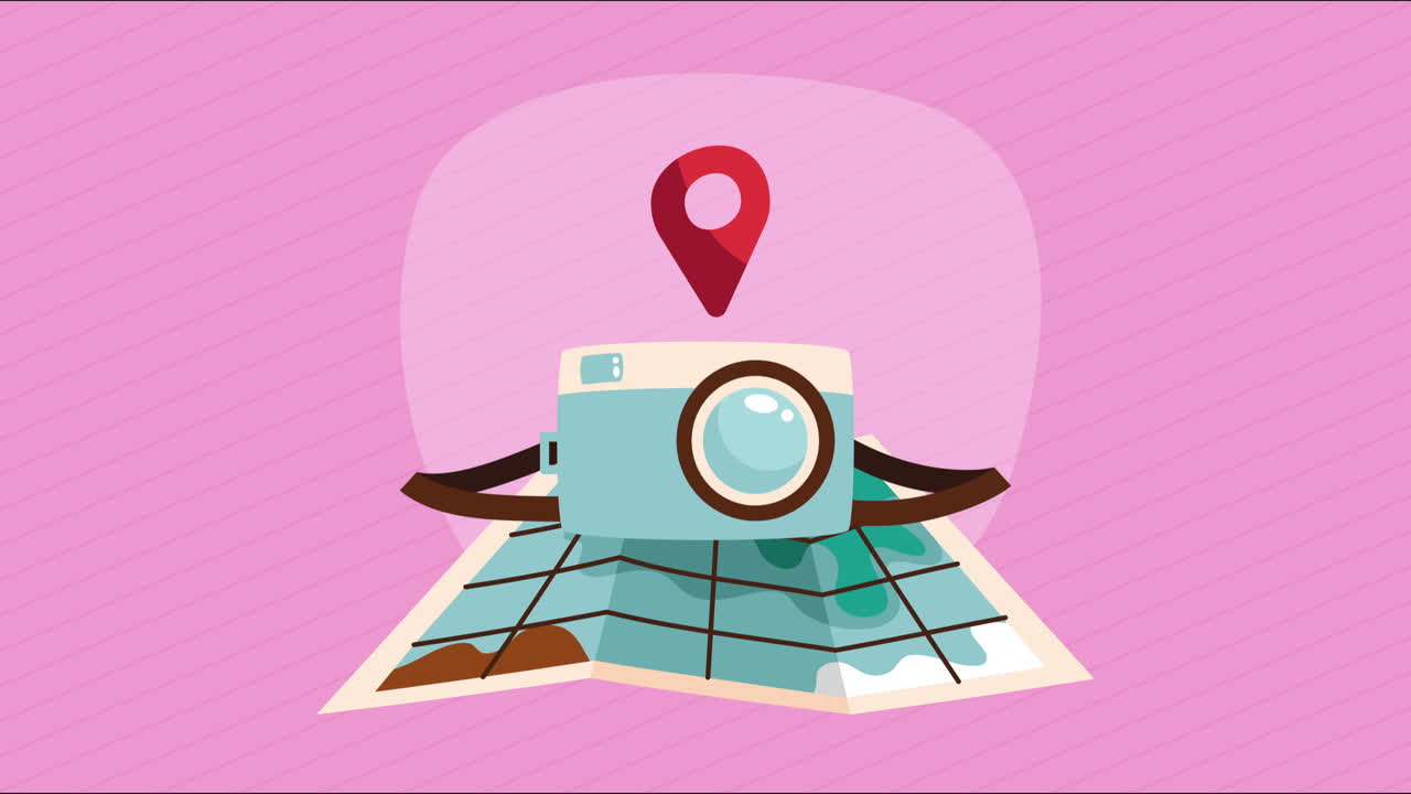 tecnología del dispositivo fotográfico de la cámara animación