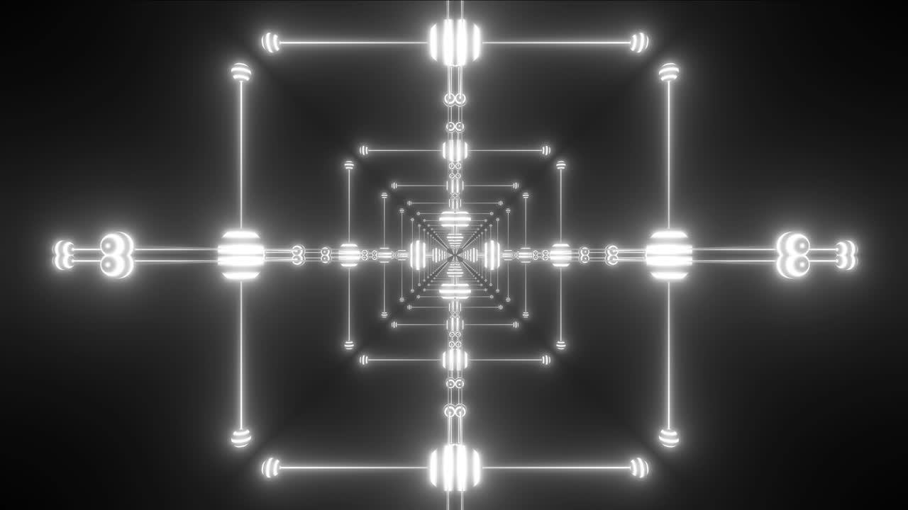 túnel de neón abstracto