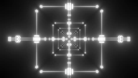 túnel de neón abstracto