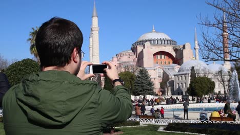 Taking-Photo-Hagia-Sophia-Mosque