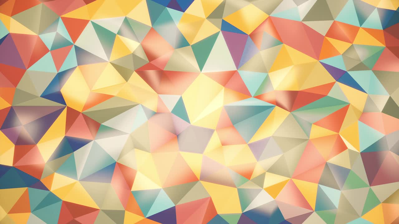 light abstract background of triangles of different colors with light highlights