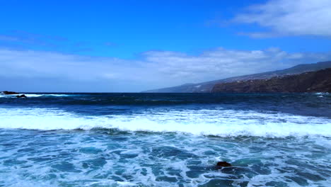 beautiful and relaxing waves comming to the beach